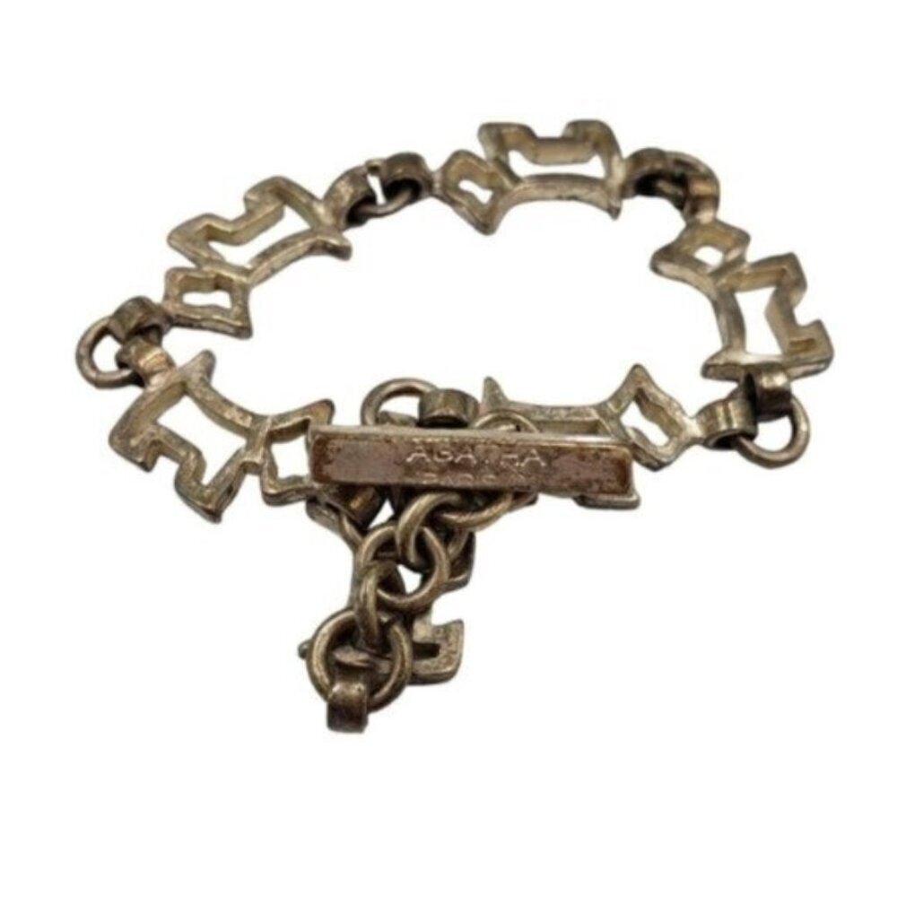 🔷️Agatha Paris Scottie Dog Child's Bracelet Silver Tone